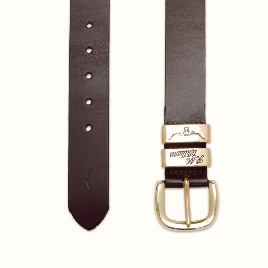 Women R.M. Williams 1 1/2" 3 Piece Solid Hide Belt