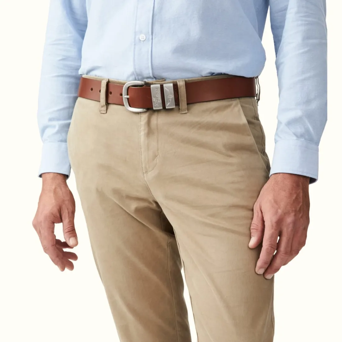 Women R.M. Williams 1 1/2" 3 Piece Solid Hide Belt