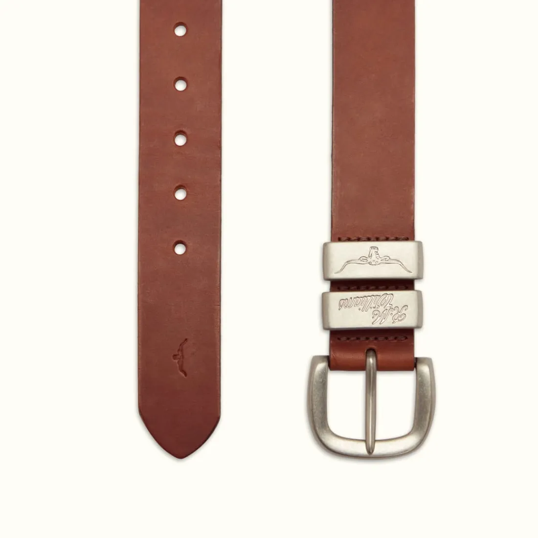 Women R.M. Williams 1 1/2" 3 Piece Solid Hide Belt