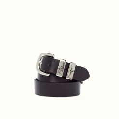 Women R.M. Williams 1 1/4" 3 Piece Solid Hide Belt