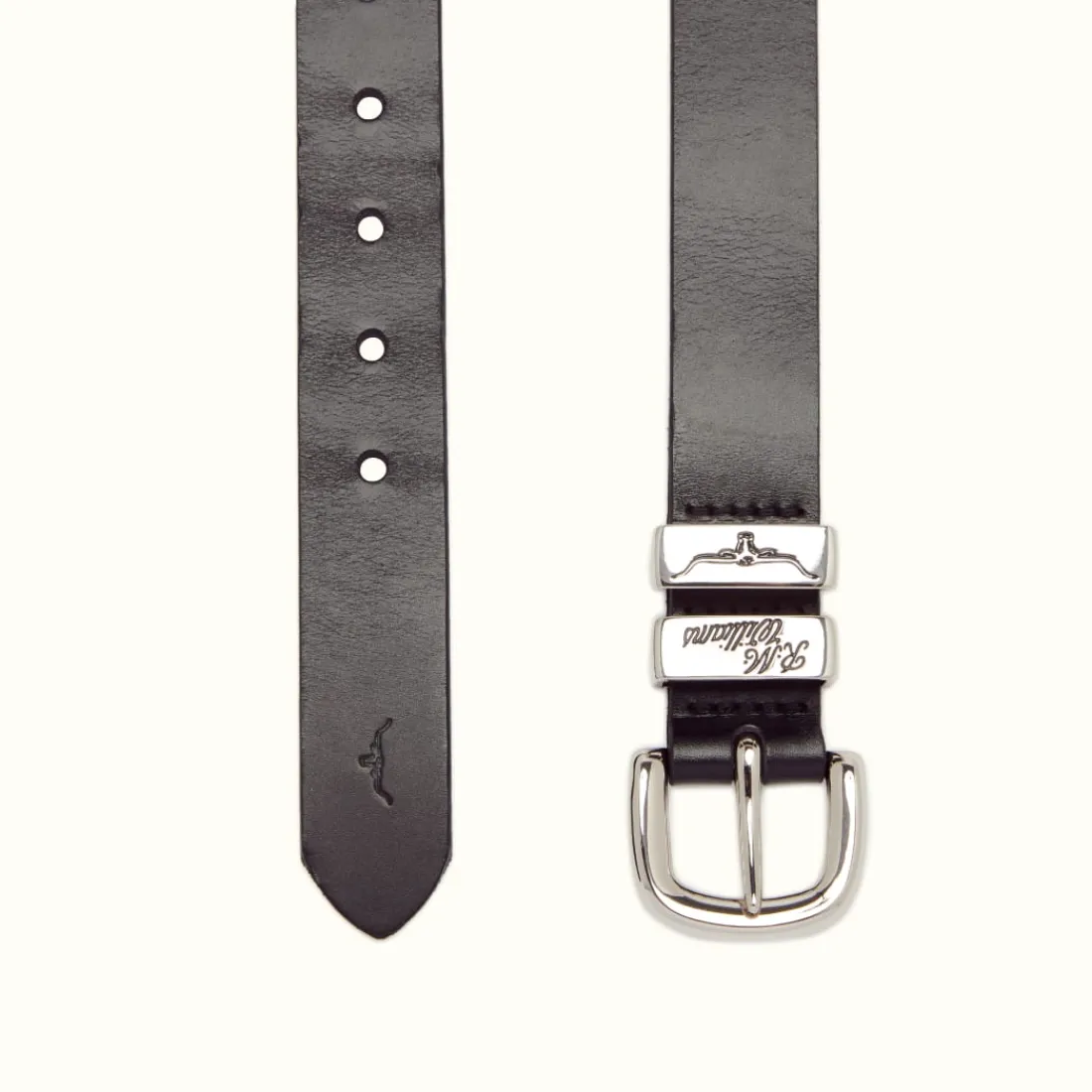 Women R.M. Williams 1 1/4" 3 Piece Solid Hide Belt