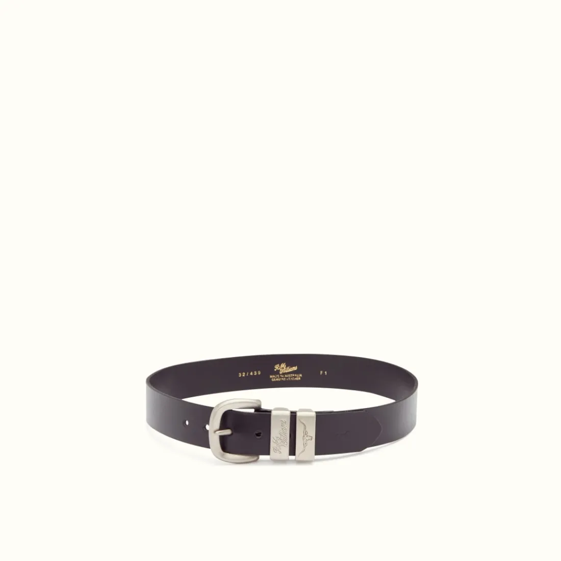 Women R.M. Williams 1 1/2" 3 Piece Solid Hide Belt