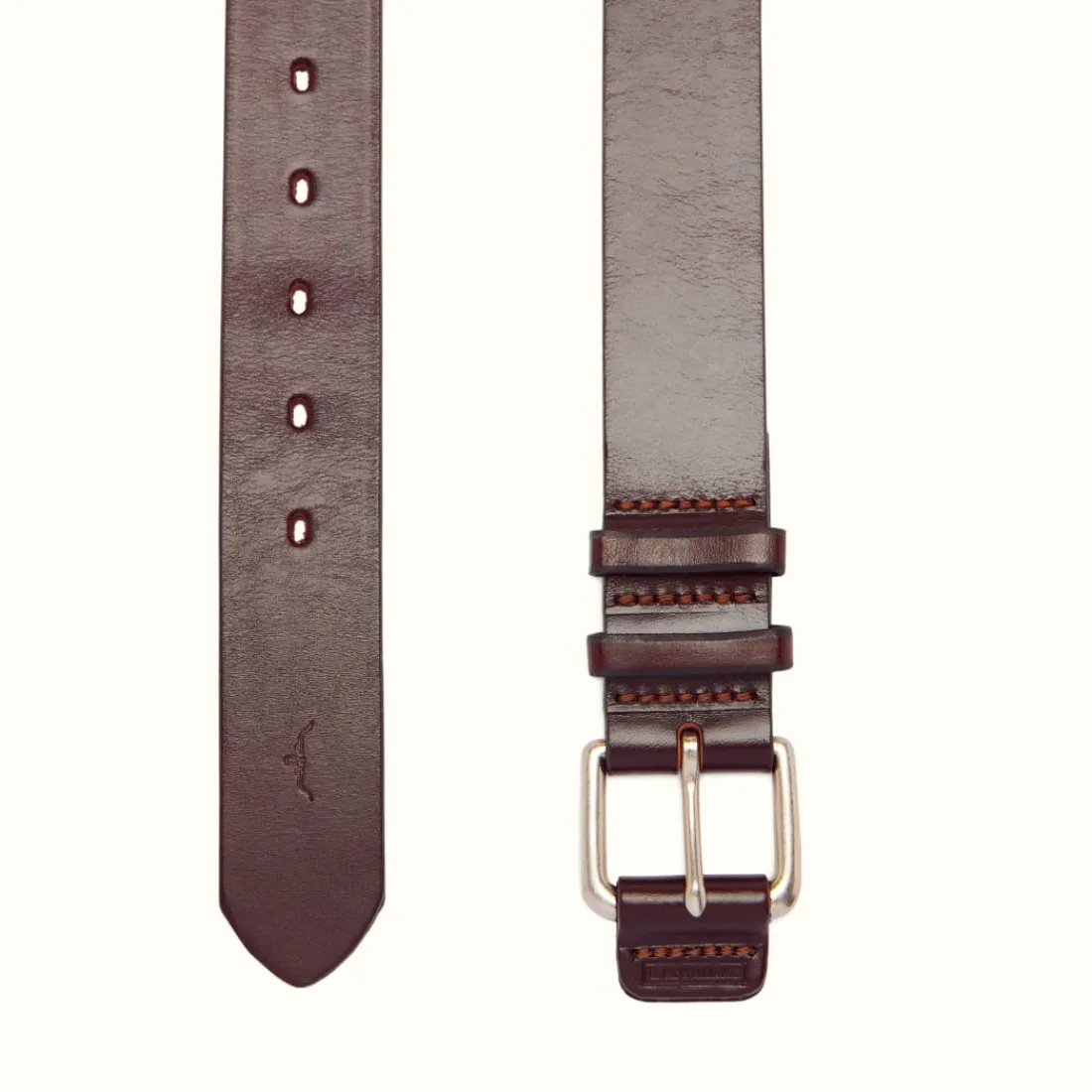 Men R.M. Williams 1 1/2" Covered Buckle Belt