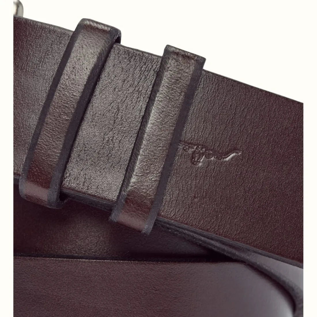 Men R.M. Williams 1 1/2" Covered Buckle Belt