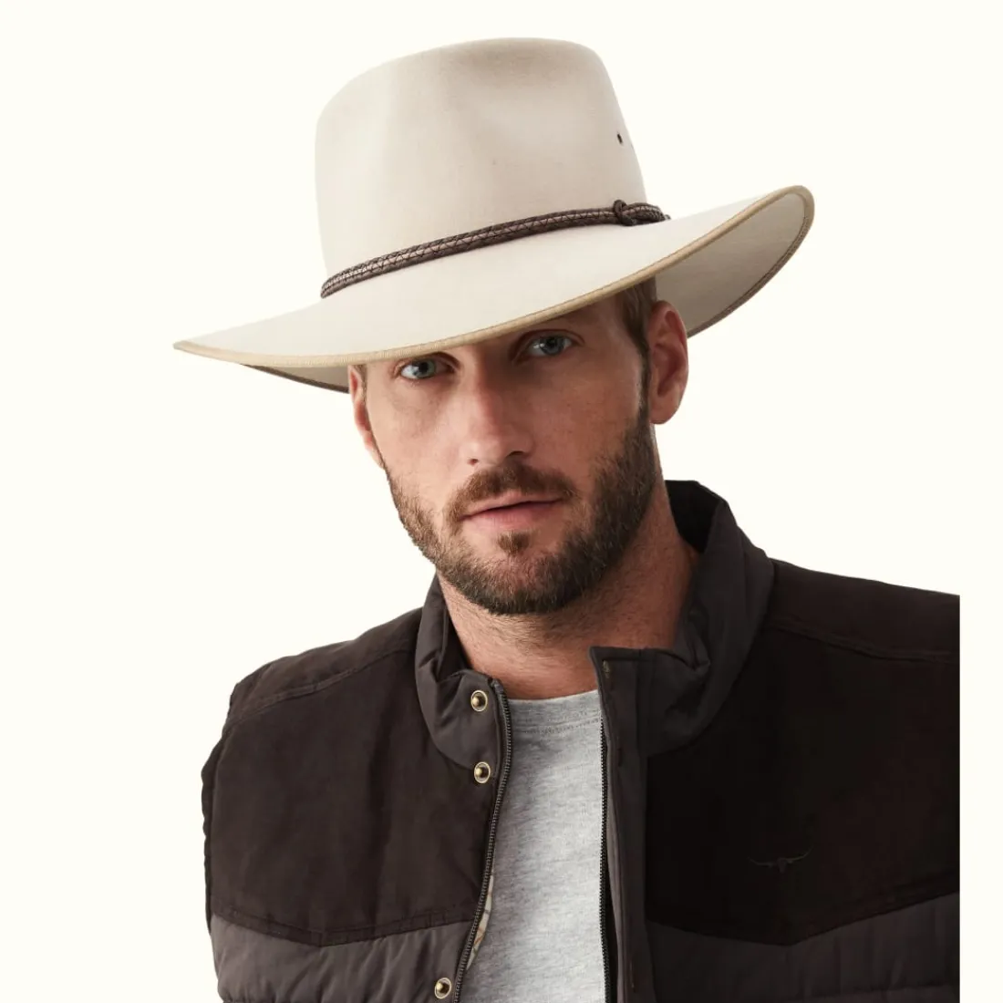 Men R.M. Williams Akubra cattleman hat