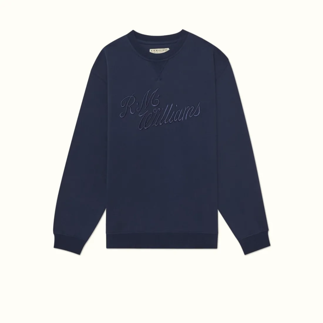 Men R.M. Williams R.M.W Script Crew Neck