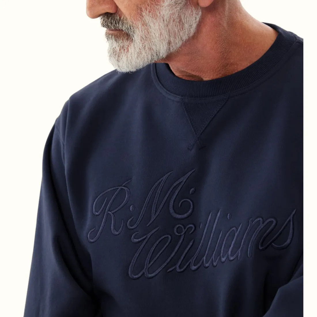 Men R.M. Williams R.M.W Script Crew Neck