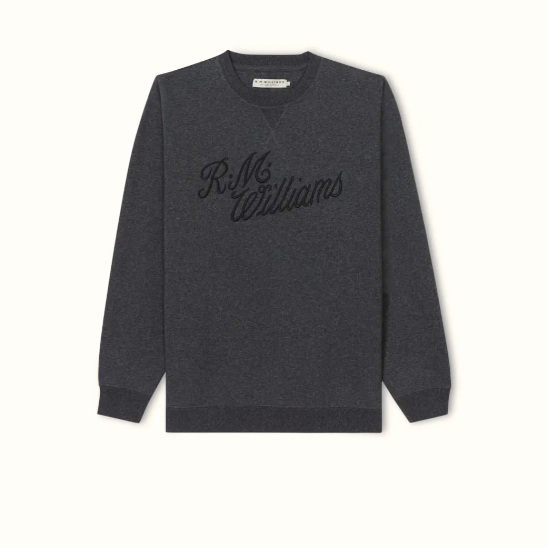Men R.M. Williams R.M.W Script Crew Neck