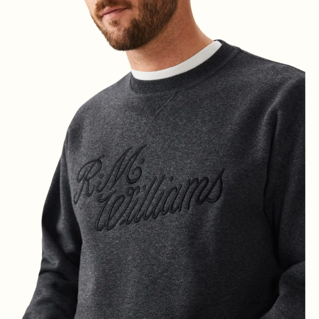 Men R.M. Williams R.M.W Script Crew Neck