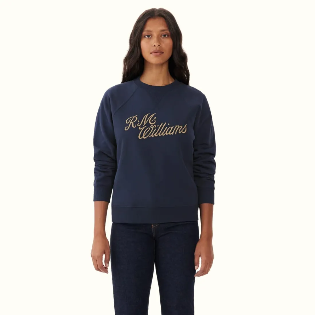 Women R.M. Williams R.M.W Script Crew Neck Sweater