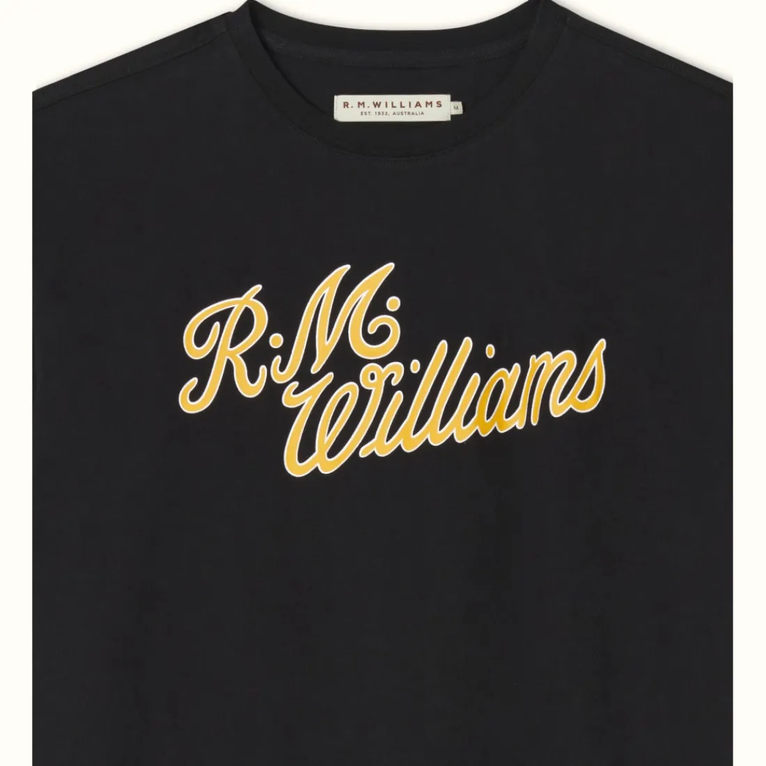 Men R.M. Williams R.M.W Script T-Shirt