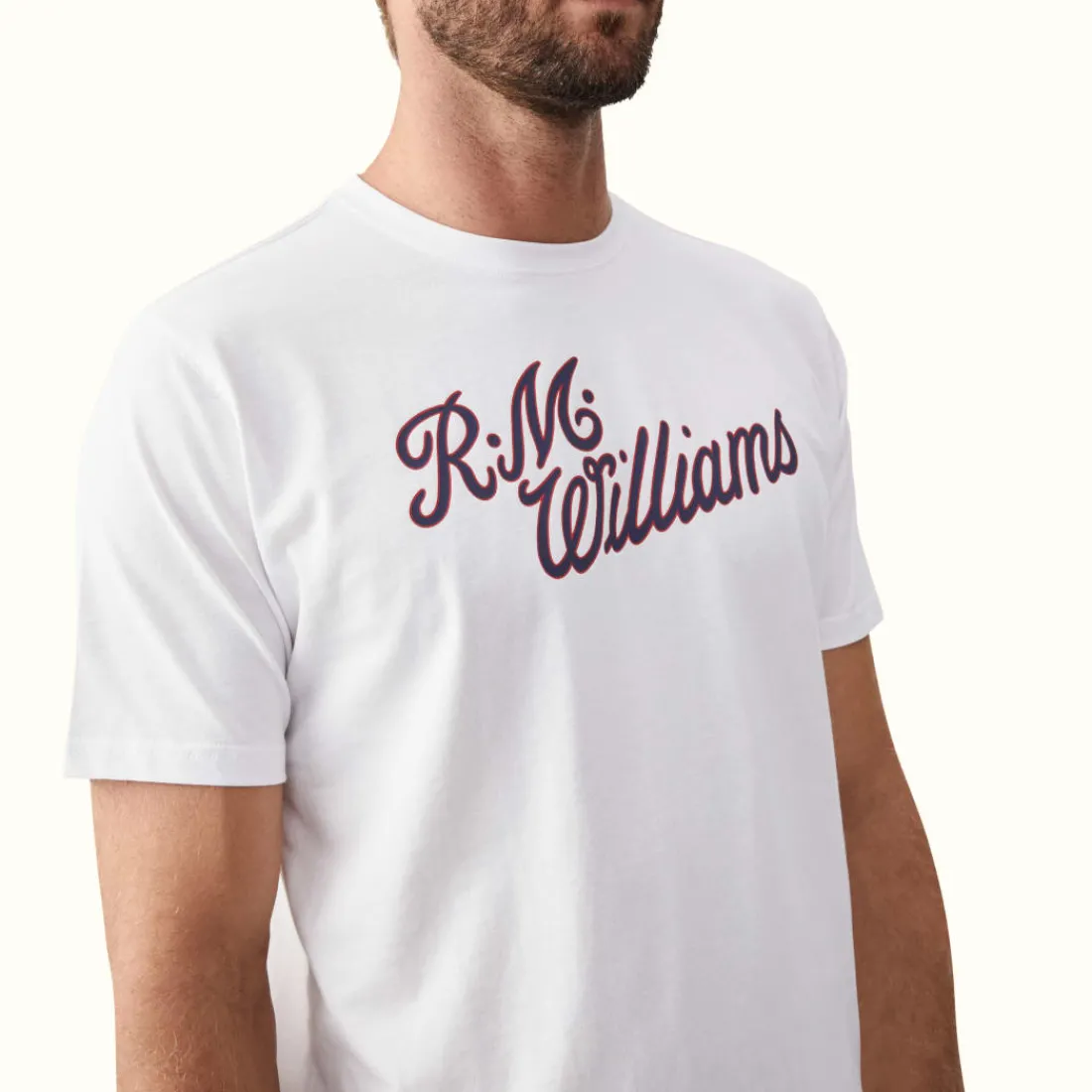 Men R.M. Williams R.M.W Script T-Shirt