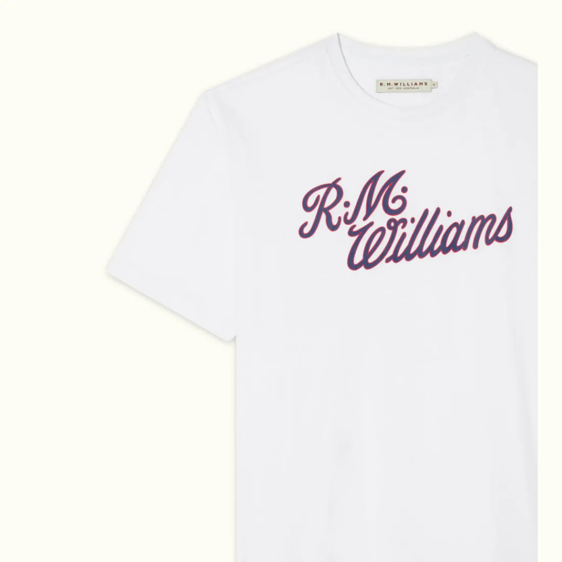 Men R.M. Williams R.M.W Script T-Shirt