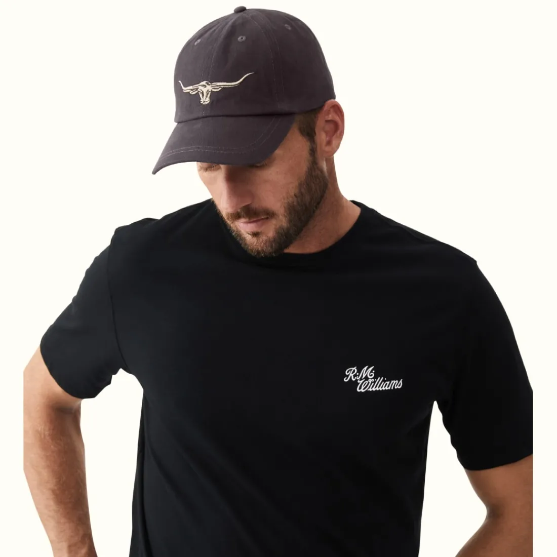 Men R.M. Williams Steers head logo cap